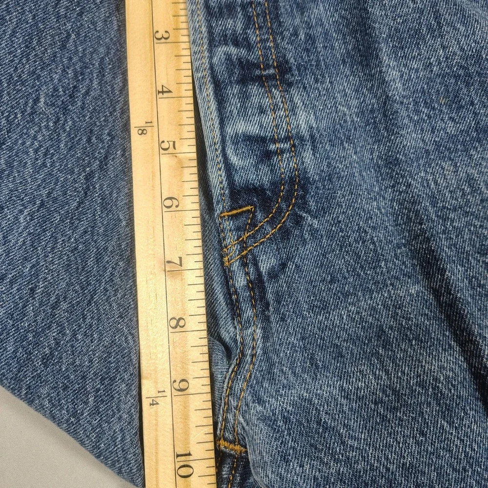 Levi's 501 Jeans Mens 34x34 Blue Original Fit Button Fly Solid Cotton Denim